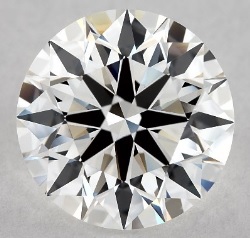 2.3 carat f vvs1 clarity TRUE HEARTS TM ags certified ideal cut diamond