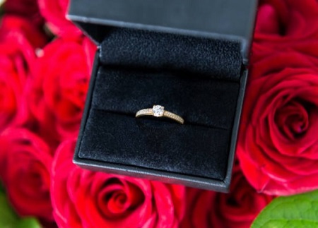 storing diamond engagement ring in box keep safe
