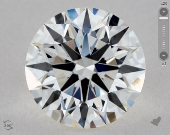 1 carat h color vs1 loose diamond example ags certified