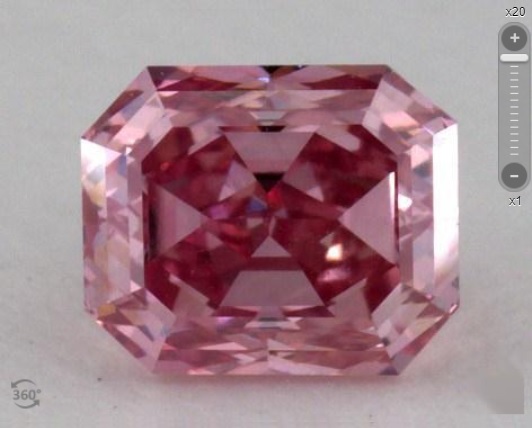 fancy intense purplish pink vs1 emerald cut diamond expensive