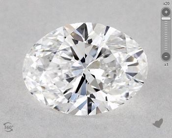 one carat oval cut diamond vs2 clarity gia minor inclusions