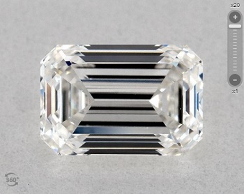 0.90 carat g vs1 emerald shape diamond gia certified