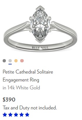 cathedral solitaire marquise engagement ring design