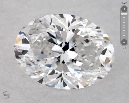 d si1 oval well cut gia certified 0.80 carat