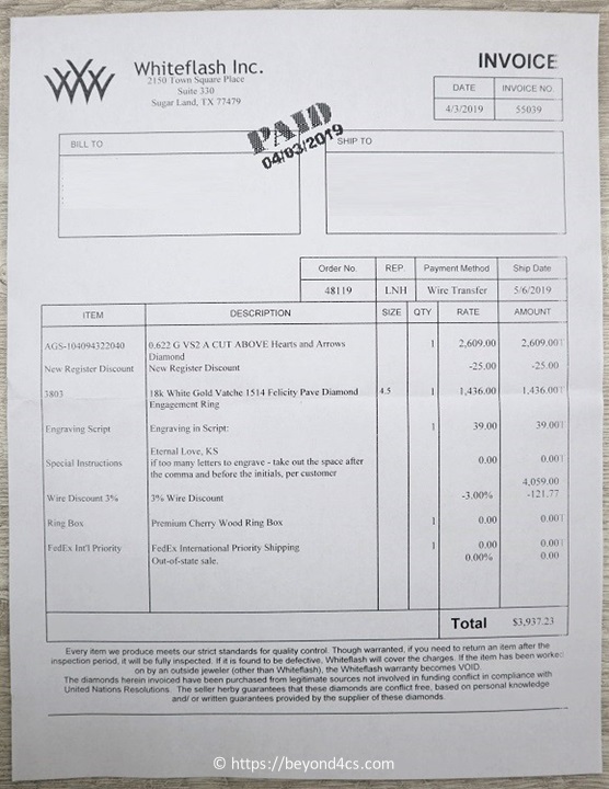 invoice of purchase transaction