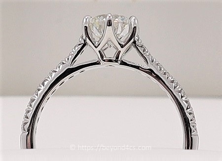 side profile review of vatche pave diamond ring craftsmanship
