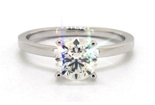 4 prong solitaire diamond ring simple straightforward