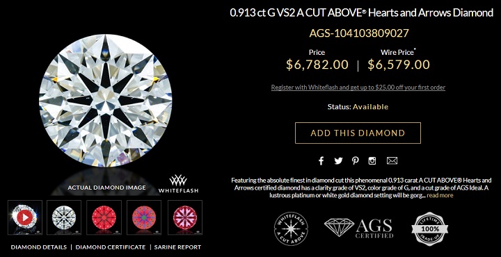 how to select a diamond using video data assessment