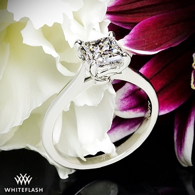 most popular solitaire princess cut diamond ring design