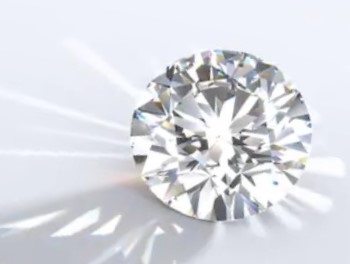 round diamond loose light refraction colored fire