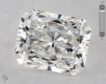 well cut radiant concentric cone pattern diamond