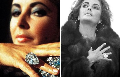 celebrity engagement rings prices taylor burton showpiece diamond pear