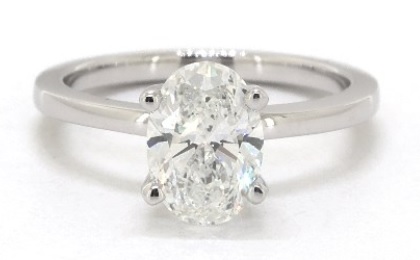 four prong oval diamond ring vs six prong oval diamond ring