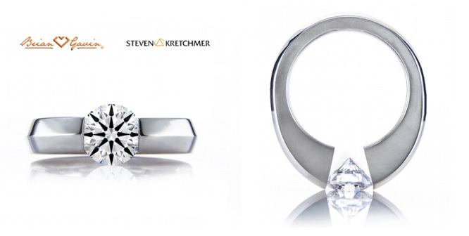 steven kretchmer classic tension set diamond engagement ring review
