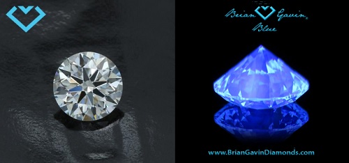 diamond fluorescence blue 70 percent of the supply