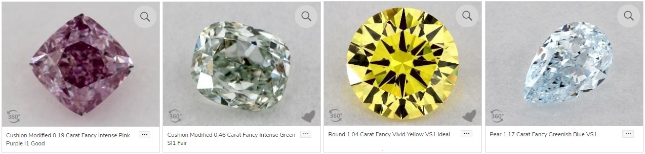 gia certified fancy colored diamonds loose