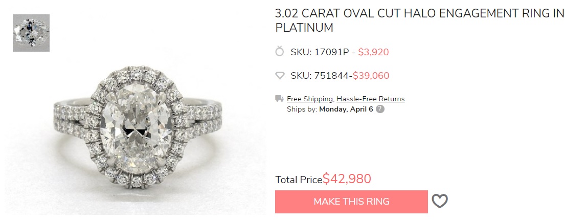 3 carat oval diamond ring with halo