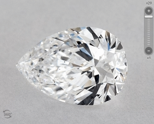 loose gia certified 2 carat teardrop diamond