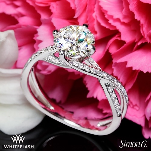 pave setting diamond ring with 1 4 ct round cut stone
