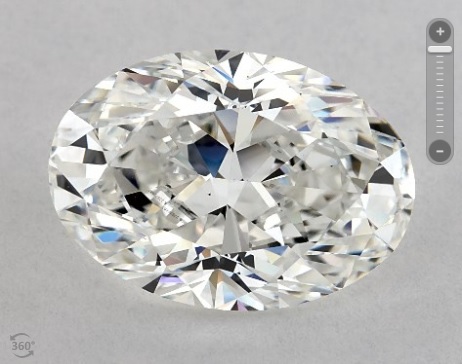 f colorless 4 carat oval brilliant cut diamond loose