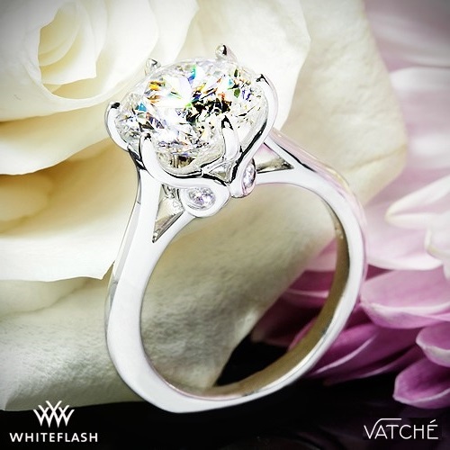vatche swan surprise solitaire 6 prong diamond ring in white gold