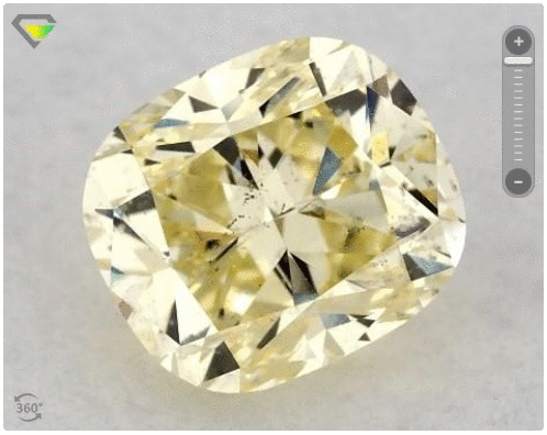 loose gia certified si2 yellow diamond
