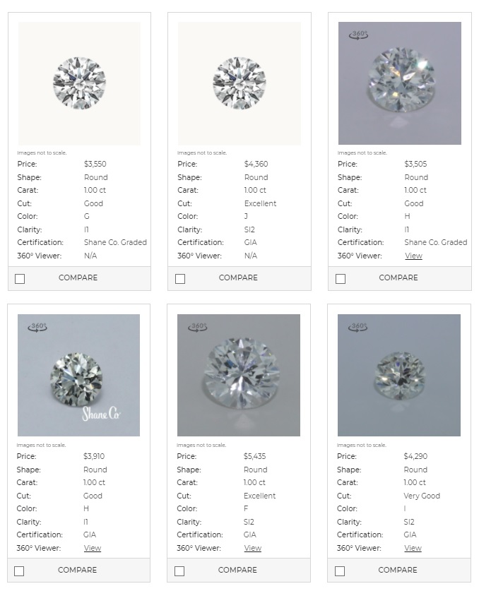 shane company diamond review inhouse grading vs gia certified