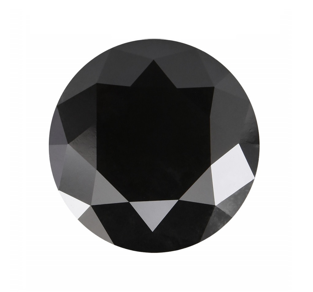 uniform evenly distributed black color diamond with good luster