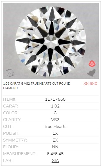 how much money does a 1 ct round diamond costs