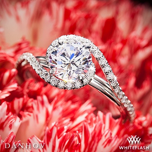 danhov swirl ring designer engagement band